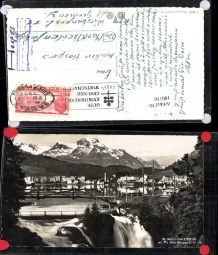 100156,St Moritz Bad mit Piz della Margna Kt Graubünden