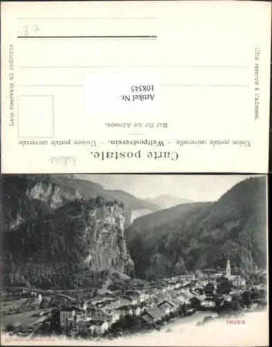 108545,Thusis Ortsansicht Kt Graubünden pub Photoglob 110