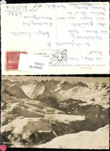 127456,Parsenn Weissfluh Aussicht auf Arosa Kt. Graubünden