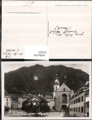 221655,Chur Hof Kathedrale Kirche u. Bischöfliches Schloss Kt Graubünden
