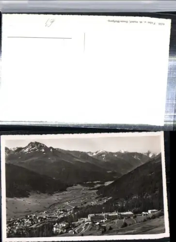 309674,Davos Totale Schatzalp geg. Älplihorn Aela u. Tinzenhorn Bergkulisse Kt Graubünden