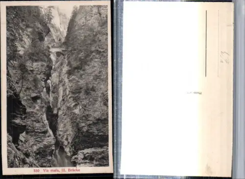 309676,Via mala Viamala b. Thusis Brücke Schlucht Kt Graubünden
