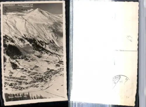 309678,Davos Parsen Totale m. Weissfluhjoch Bergkulisse Winterbild Kt Graubünden