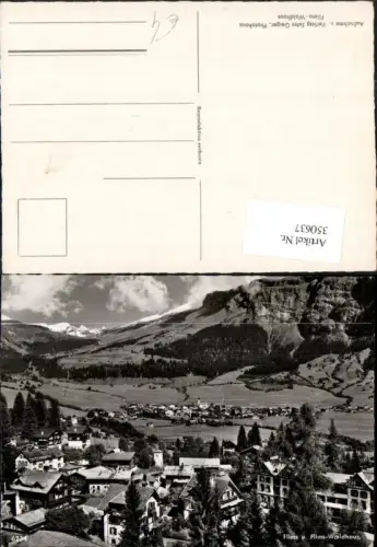 350637,Flims u. Flims-Waldhaus Totale Bergkulisse Kt Graubünden