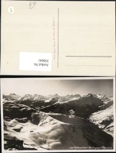 350641,Stätzerhorn Blick geg. Piz Beverin Bergkulisse Kt Graubünden