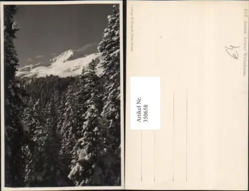 350658,Foto AK Arosa Aroser Weisshorn Bergkulisse Kt Graubünden