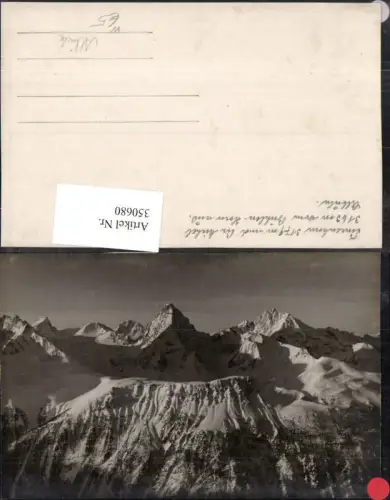 350680,Foto AK Tinzenhorn u. Piz Michel b. Albula Bergkulisse Kt Graubünden