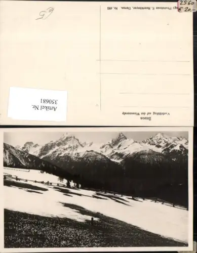 350681,Davos Vorfrühling auf d. Wieseneralp Bergkulisse Kt Graubünden