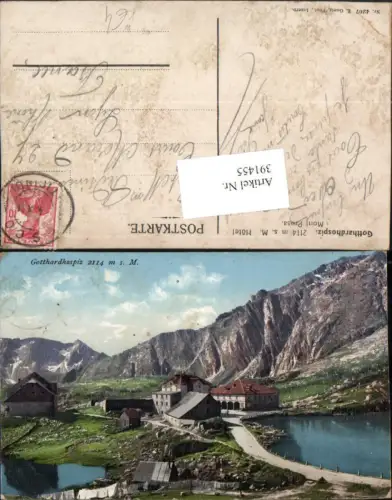 391455,Gotthardhospiz Hotel Mont Prosa Bergkulisse pub E. Goetz 4207 Kt Graubünden