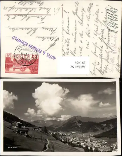 391469,Davos Totale Bergkulisse Kt Graubünden