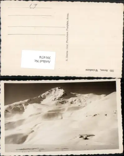 391474,Arosa Weisshorn Berggipfel Kt Graubünden