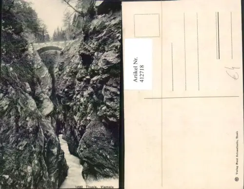 412718,Thusis Viamala Brücke Schlucht Kt Graubünden