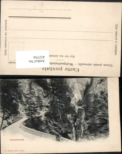 412756,Viamala Straße Partie Schlucht Kt Graubünden