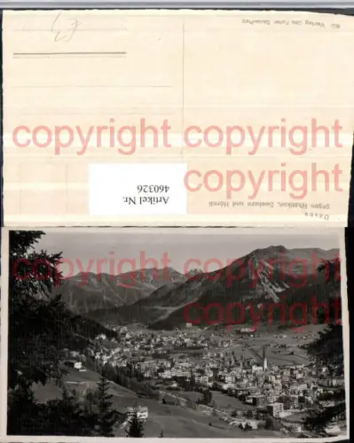 460326,Davos Totale geg. Rhätikon Bergkulisse Kt Graubünden