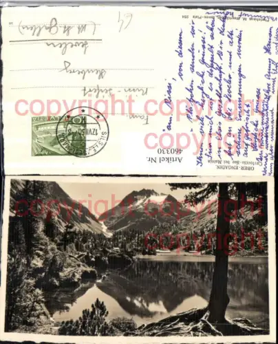 460330,Ober-Engadin Cavloccio-See b. Maloja Bergkulisse Kt Graubünden