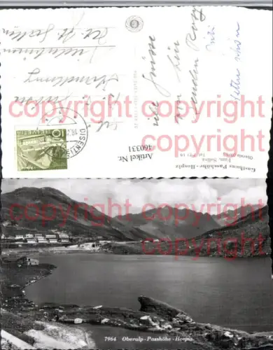 460331,Oberalp-Passhöhe Hospiz Bergkulisse Kt Graubünden