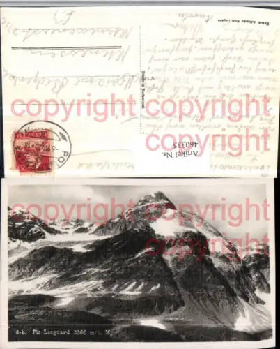 460335,Piz Languard b. Pontresina Bergkulisse Kt Graubünden