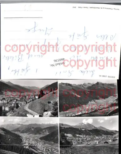 460336,Davos Totale Bergkulisse Mehrbildkarte Kt Graubünden