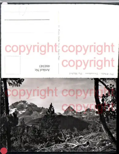 460343,Piz Aela Tinzenhorn Piz Michel Bergkulisse Kt Graubünden