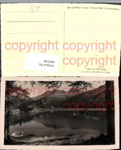 460348,Sils im Engadin See Bergkulisse Kt Graubünden