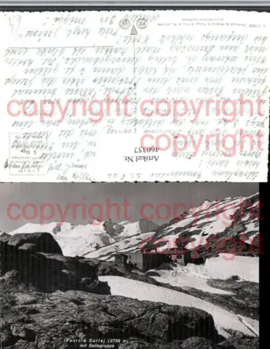 460357,Fuorcla Surlej Berghütte Bergkulisse Kt Graubünden