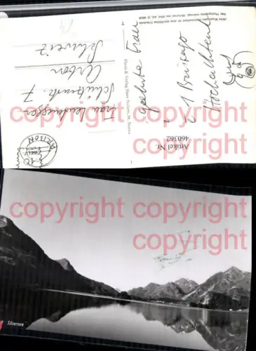 460362,Silsersee See b. Sils Bergkulisse Kt Graubünden