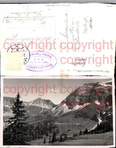 460363,Alp Fasons u. Kleine Furka Bergkulisse Kt Graubünden