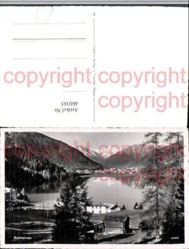 460365,Davosersee See b. Davos Bergkulisse Kt Graubünden