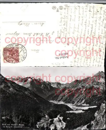 460373,Blick v. Maloja-Kulm ins Bergell Casaccia Bergkulisse Kt Graubünden
