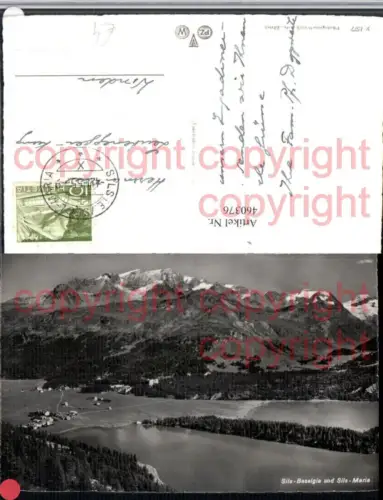 460376,Sils Baselgia u. Sils-Maria Bergkulisse Kt Graubünden