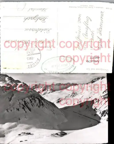 460377,Oberalppass u. See Bergkulisse Kt Graubünden