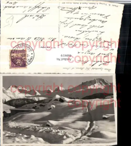 460419,Beim Sporthotel Hof Maran ob Arosa Bergkulisse Kt Graubünden