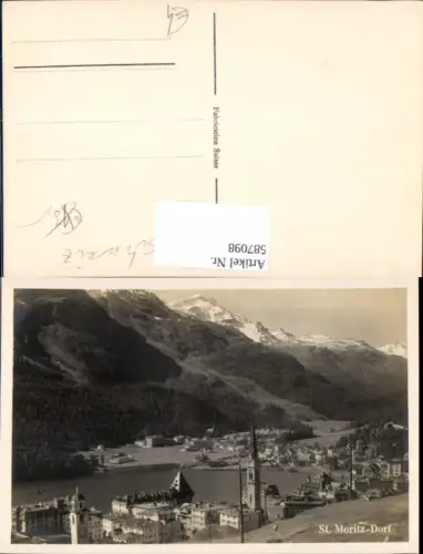 587098,St Moritz Dorf Ansicht Switzerland