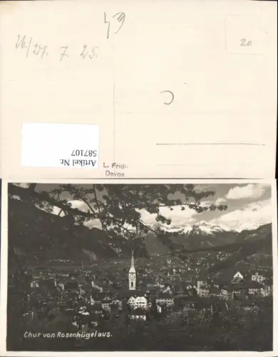 587107,Foto Ak Chur v. Rosenhügel aus Switzerland