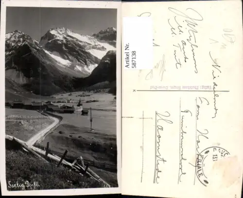 587138,Foto Ak Davos Sertig-Dörfli Switzerland pub Photohaus Berger