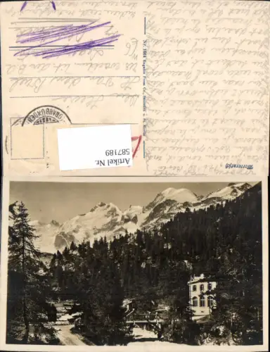 587189,Foto Ak Morteratsch Ansicht Pontresina Switzerland