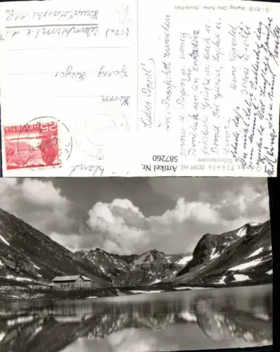 587260,Foto Ak Ospiz Flüela m. Schottensee Zernez Switzerland