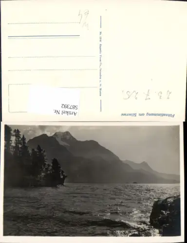 587392,Sils im Engadin/Segl Föhnstimmung a. Silsersee Switzerland