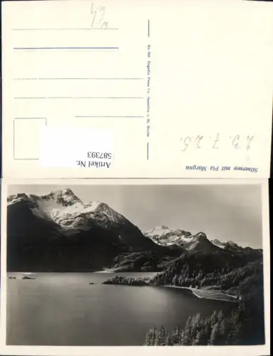 587393,Sils im Engadin/Segl Silsersee m. Piz Margna Switzerland