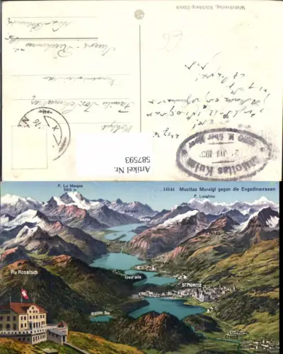 587593,St. Moritz Muottas Muraigl geg. d. Engadinerseen Switzerland
