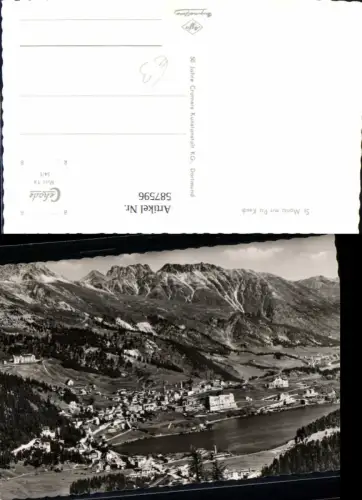 587596,Foto Ak St. Moritz m. Piz Kesch Switzerland