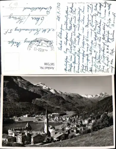 587598,Foto Ak St. Moritz Ansicht Switzerland
