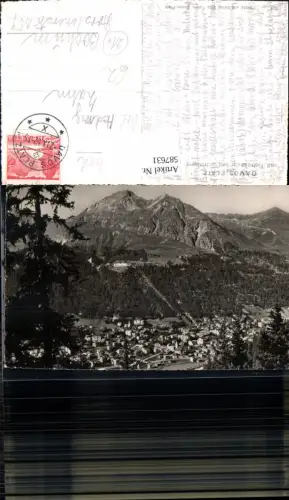 587631,Foto Ak Davos Platz m. Schatzalp u. Schiahorn Switzerland