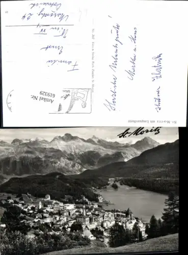 619329,Foto Ak St Moritz m. Languardkette