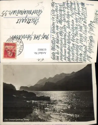 619662,Foto Ak Oberengadiner Seen Silsersee Sils Maria Sils im Engadin/Segl