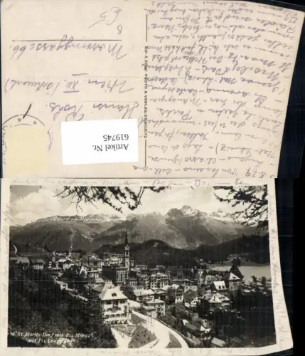619745,St Moritz Dorf m. Piz Muragl u. Piz Languard