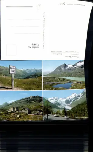 619879,Mehrbild Ak Passo del Bernina Poschiavo Lago Bianco Blick geg. Lagalb