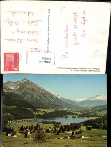 619958,Lenzerheide Valbella Heidsee m. Lenzerhorn u. Oberhalbsteinerbergen