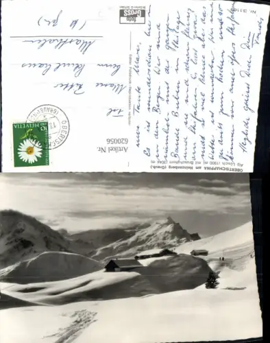 620056,Foto Ak Tschappina Obertschappina a. Heinzenberg Alp Lütsch m. Bruschghorn