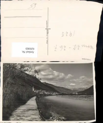 620069,Foto Ak Samaden Ansicht Ufer 1925
